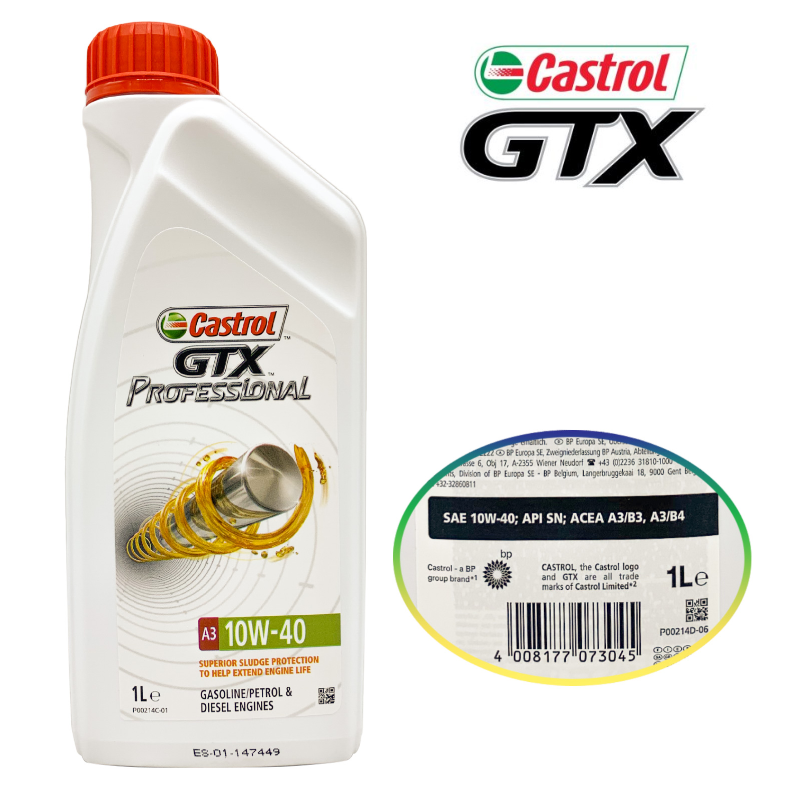 Castrol GTX Professional 10W40 A3/B4 1 Litro - Ricambi Auto SMC